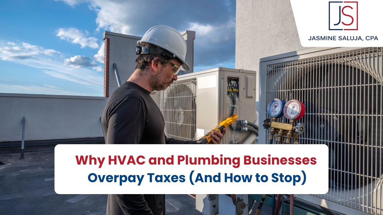 HVAC plumbing business taxes