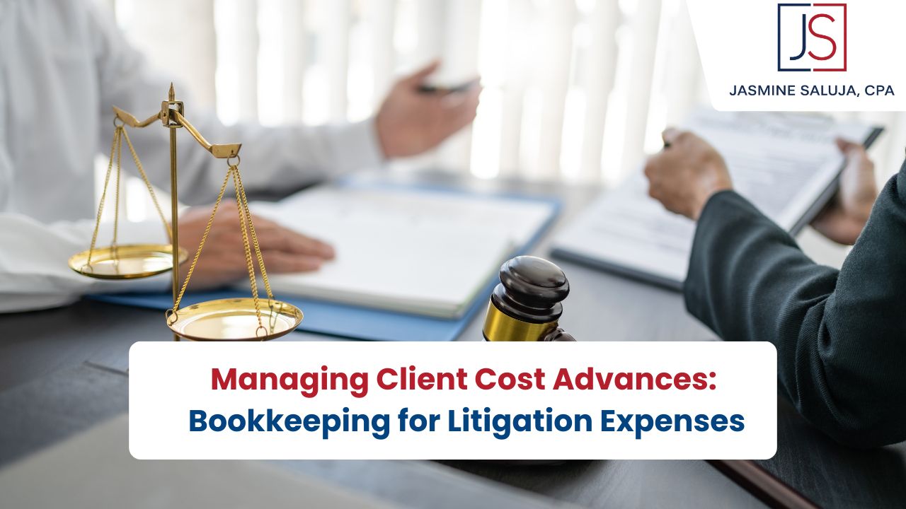 Houston law firm bookkeeping for client cost advances and litigation expenses