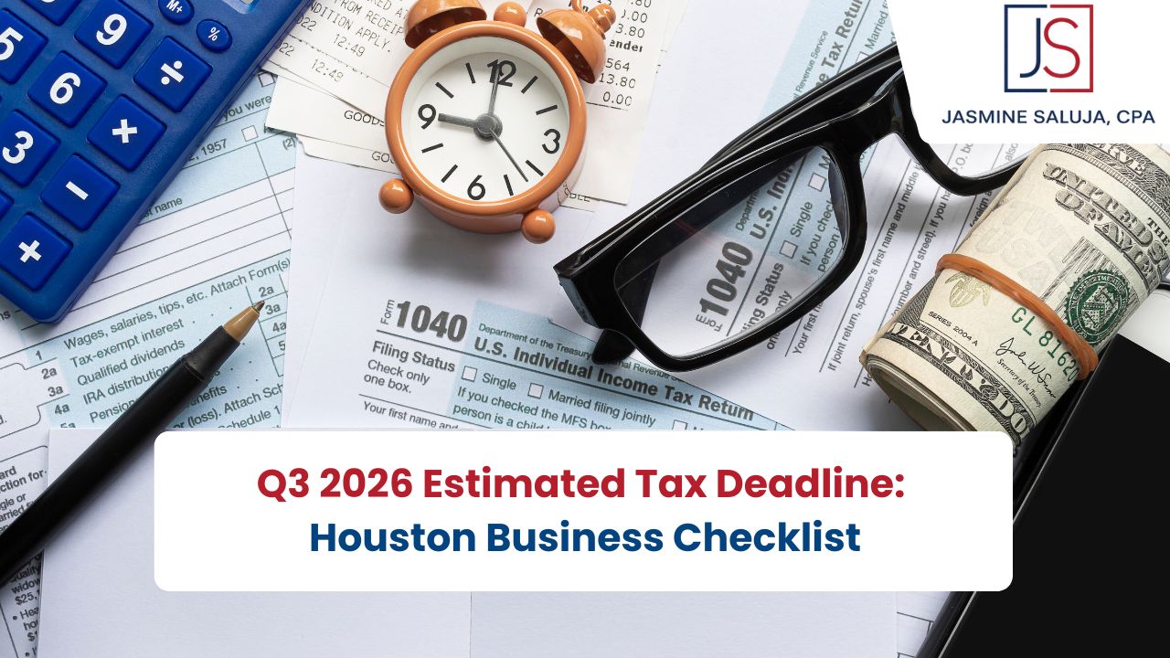 Q3 estimated tax deadline Houston